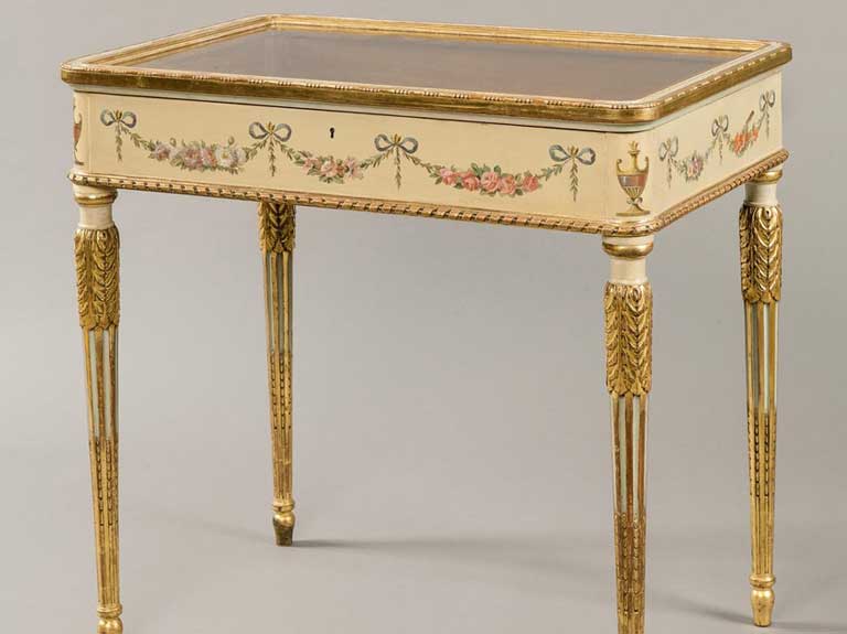 gilded table